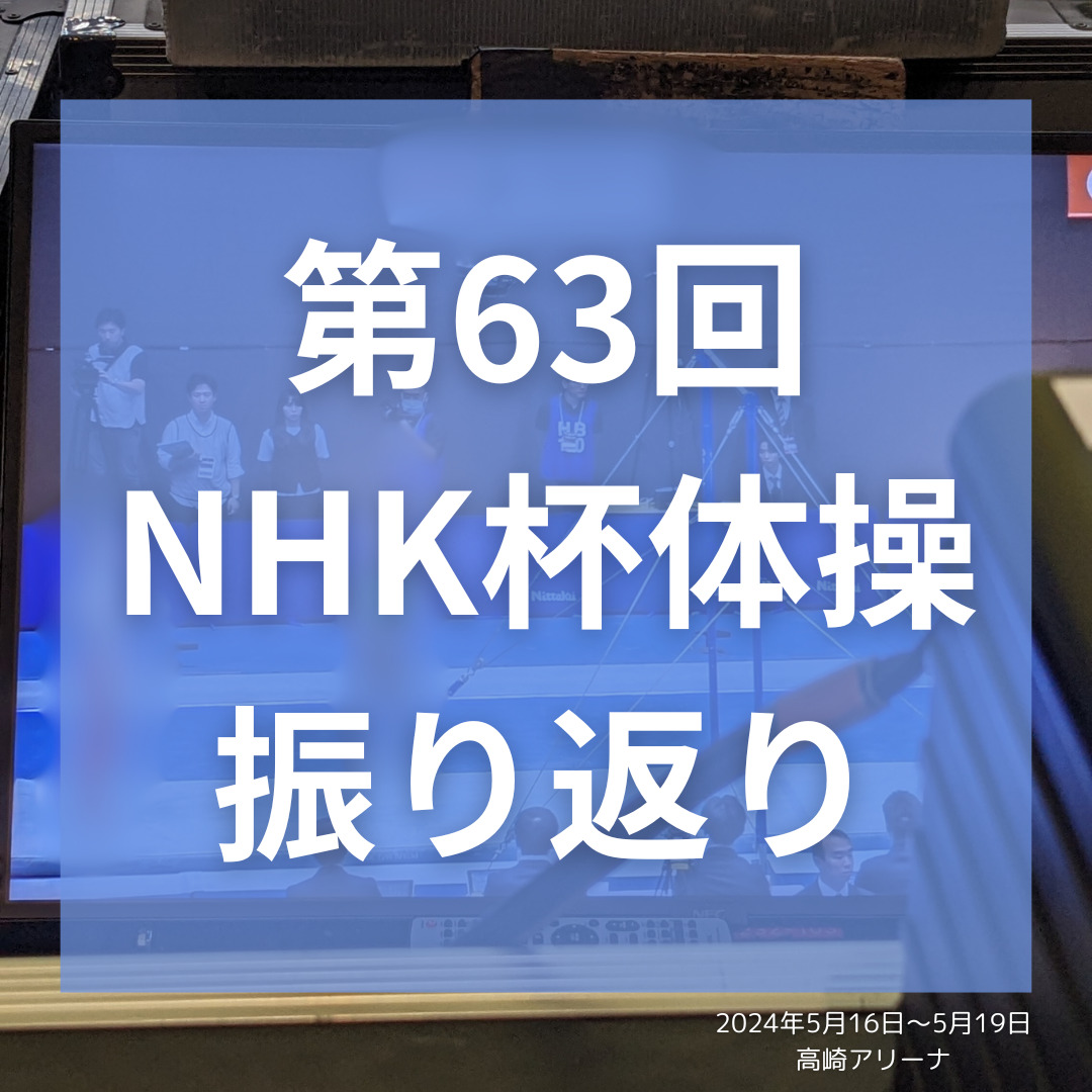 「第６３回NHK杯体操」の大会プロモーションに協力いたしました